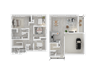 The Isles 3D floor plan for 4 bedroom 2.5 bath A